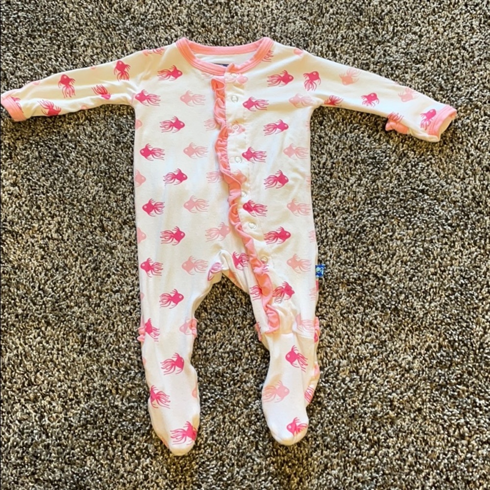 Kickee Pants preemie footie sleeper outfit
